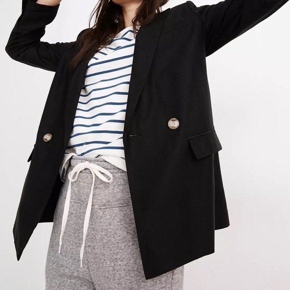Madewell Caldwell Double-Breasted Blazer: Two Button Edition MD254 - Picture 3 of 4